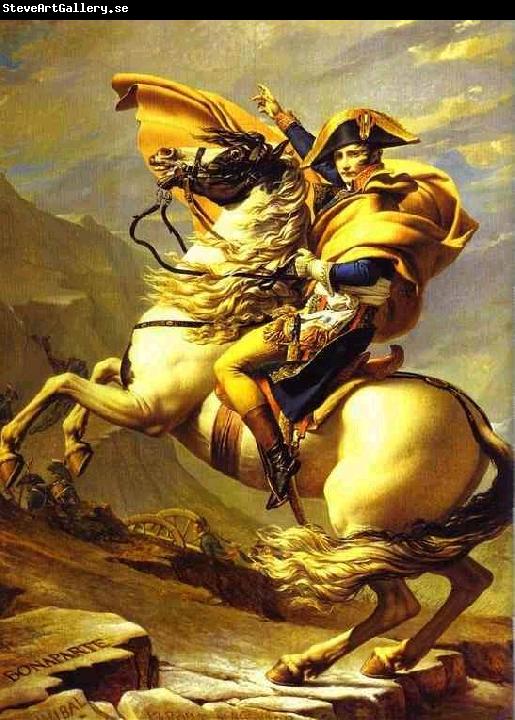 Jacques-Louis David Bonaparte Crossing St. Bernard Pass